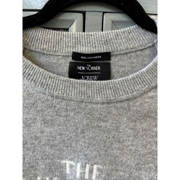 NWOT Limited-edition The New Yorker X J.Crew cashmere crewneck sweater , Sm $170 - Picture 4 of 8